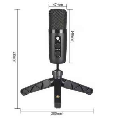 USB Microphone Adjustable Sound Volume Noise Reduction