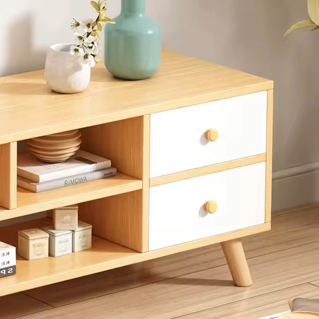 Wooden Living Room TV Cabinet Consoles Cabinet Entertainment Unit