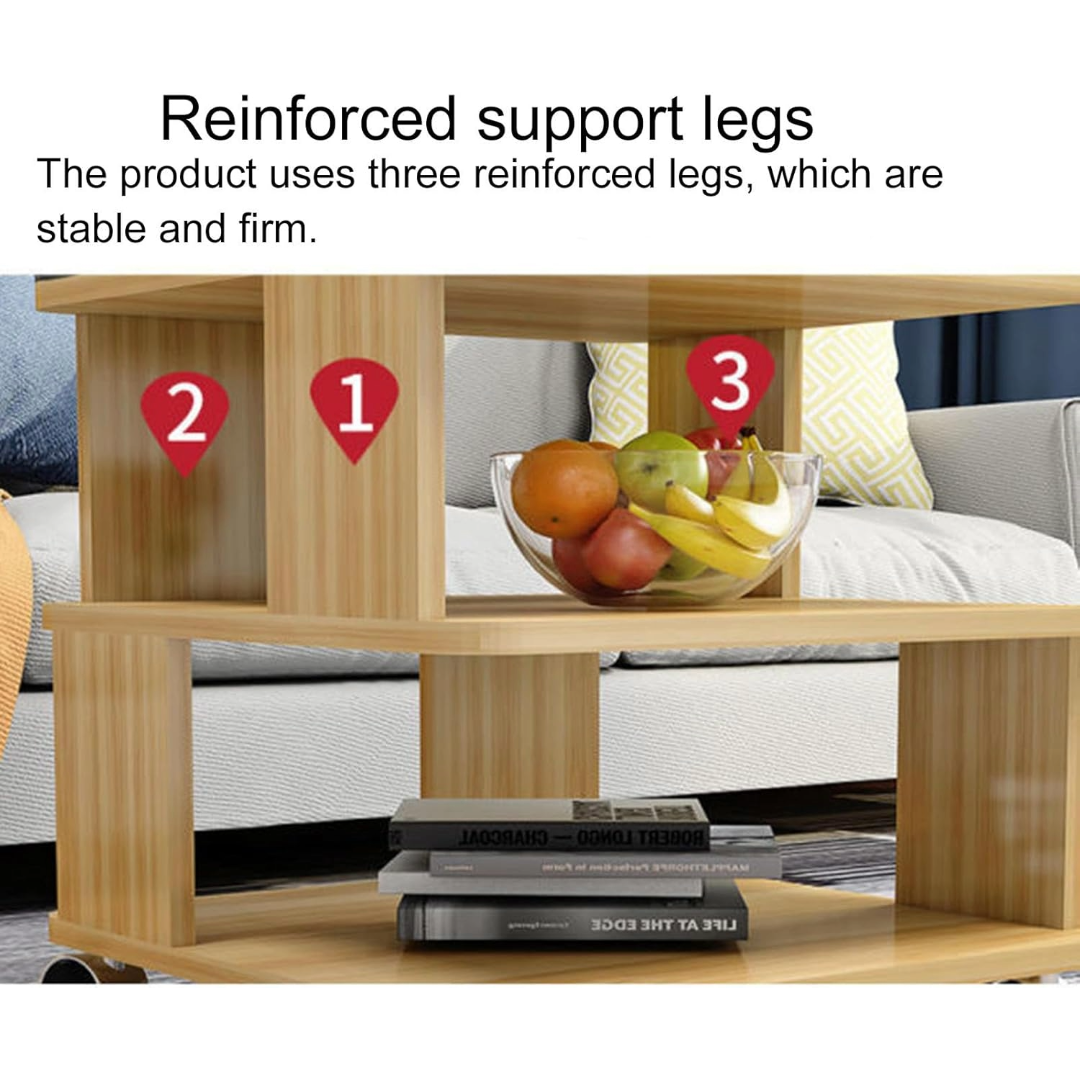 Coffee Table Side Table with Wheels