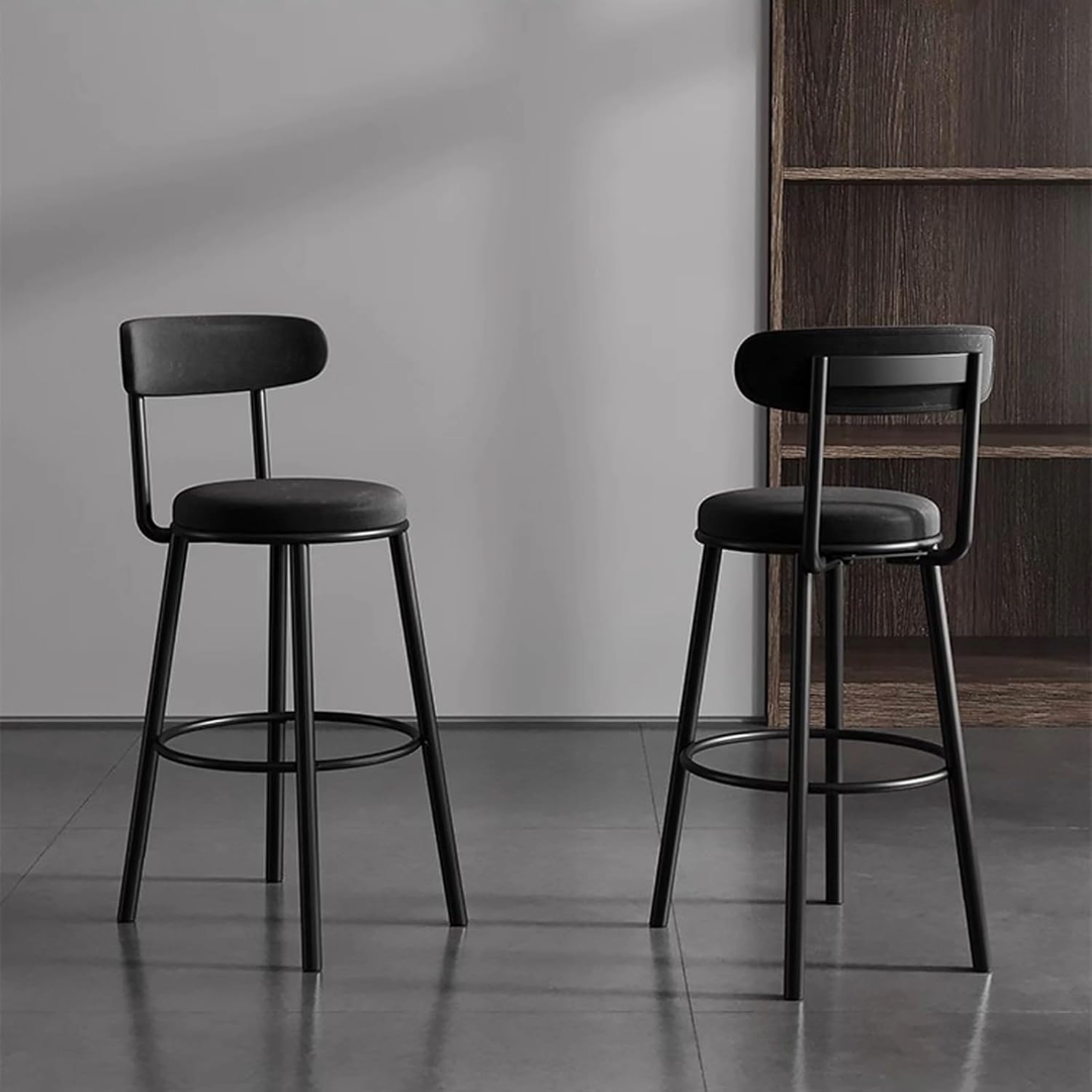 Bar Stools Velvet Upholstered Kitchen Chair Bar Stool