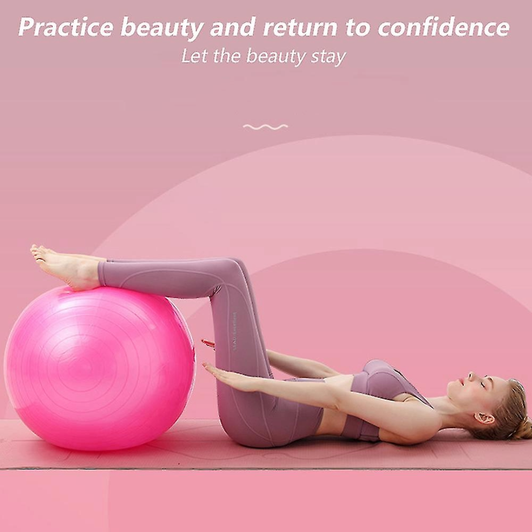 Yoga Balance Ball Fitness Shaping Sitting Ball 75cm (Pink)