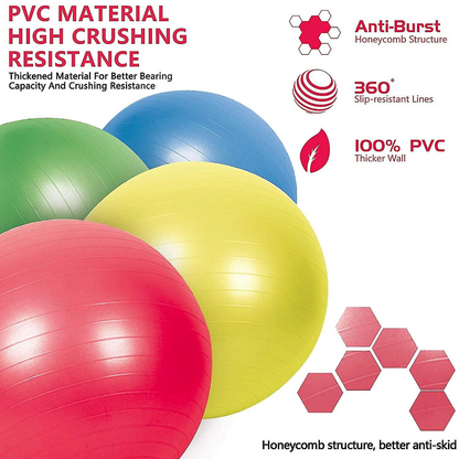 Yoga Balance Ball Gym Fitness Shaping Sitting Ball 75cm (Red)