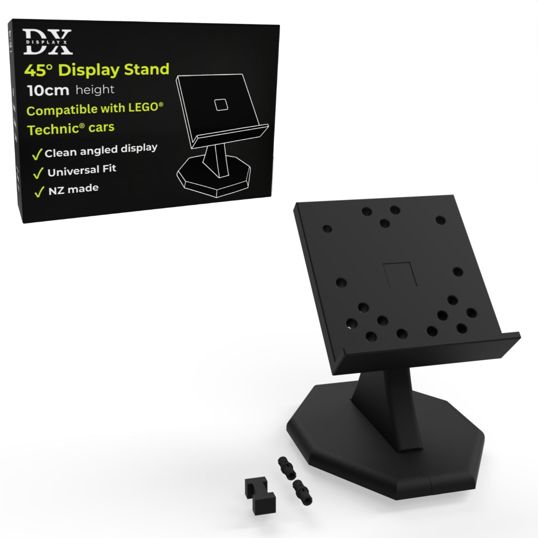 DisplayX 45°, 10cm Universal Technic Display Stand Compatible with LEGO® Technic Cars
