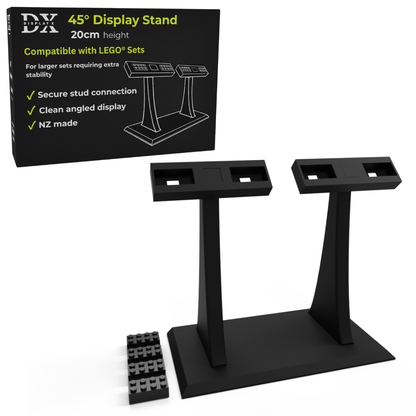 DisplayX 45°, 20cm Universal Display Stand for Larger Sets Compatible with LEGO®