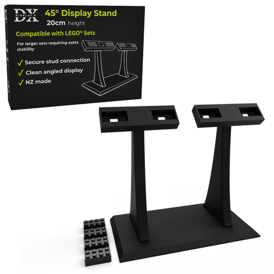 DisplayX 45°, 20cm Universal Display Stand for Larger Sets Compatible with LEGO®