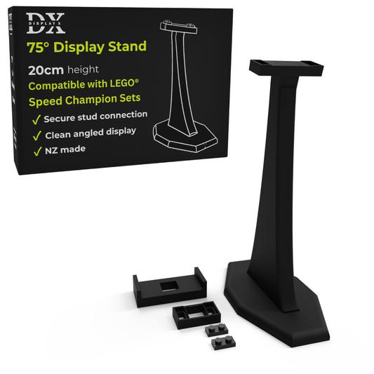 DisplayX 75°, 20cm Display Stand Compatible with LEGO® Speed Champion Sets