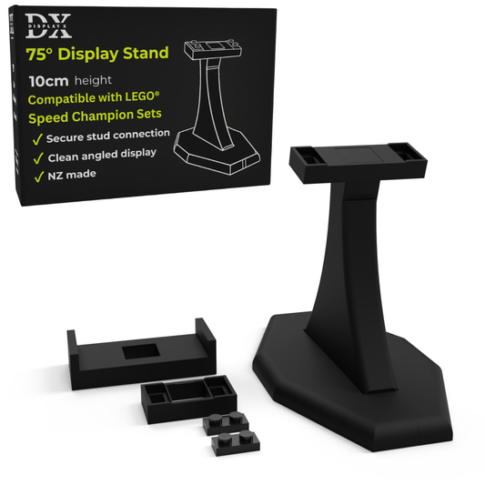 DisplayX 75°, 10cm Display Stand Compatible with LEGO® Speed Champion Sets