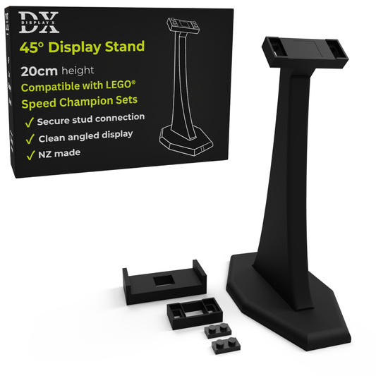 DisplayX 45°, 20cm Display Stand Compatible with LEGO® Speed Champion Sets