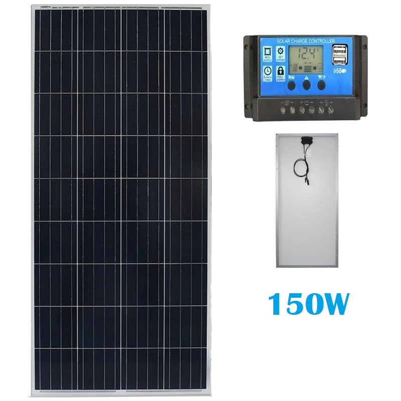 150W Solar Panel with Solar Controller