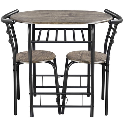 3 Piece Dining Set Round Dining Table Set