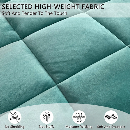 Thicken Blanket Soft Luxury Heavy 3kg Quilted Bedding Warm Cozy Machine Washable