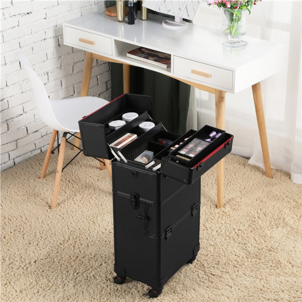 3-in-1 Aluminum Cosmetic Case Trolley