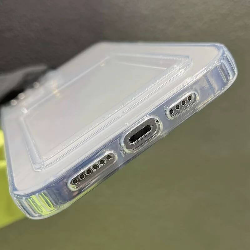 TPU Clear Shockproof Case with Card Slot Compatible with Samsung A21s 2020