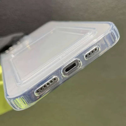 TPU Clear Shockproof Case with Card Slot Compatible with Samsung A11 2020