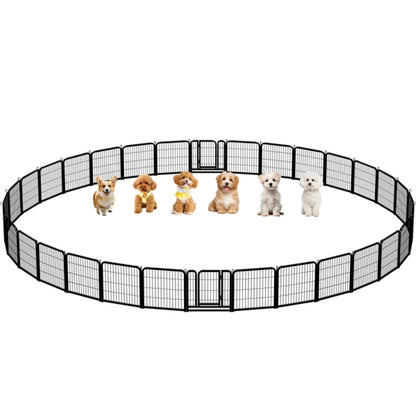 32pcs Dog Pen Metal Pet Playpen