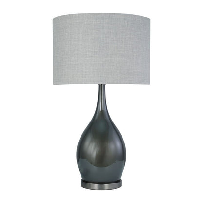 Acapulco Table Lamp - Charcoal + Cement Shade at online8 furniture store Auckland