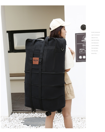 158L Expandable Luggage Bag – Foldable Rolling Travel Bag