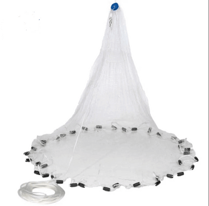5FT Radius 2 inch White Cast Net USA Style