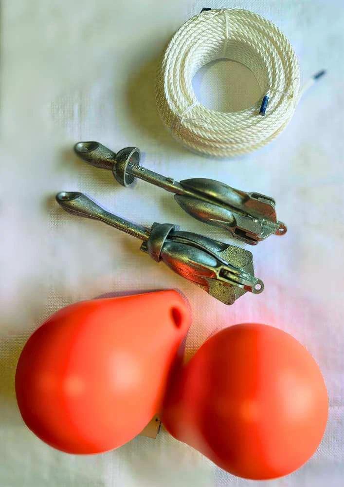 Flounder Net Buoy Anchor 2.5kg Combo up to 60m
