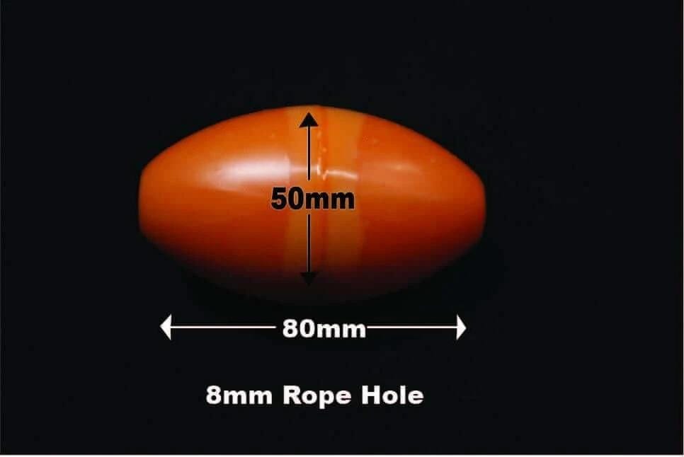 1G-5 Floats Each.  85 grams floatation ORANGE