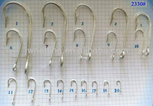 Kirby Hooks Small  # 20 to #1 Large Bulk 100pcs