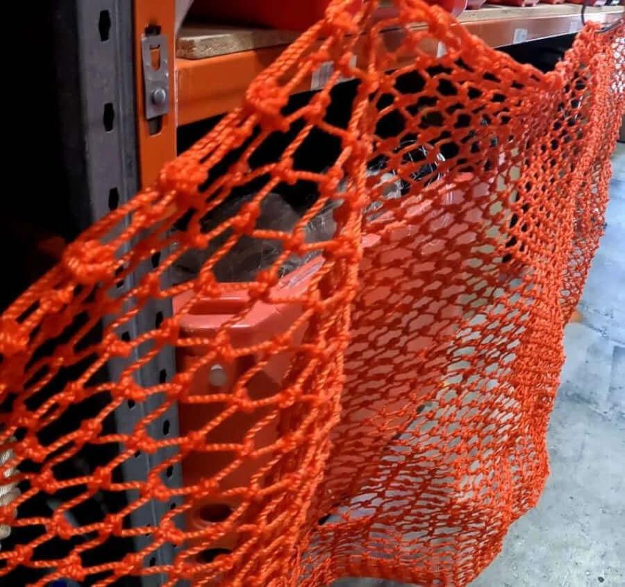 Cray Pot Mesh 60ply 3inch 20MD Orange per meter