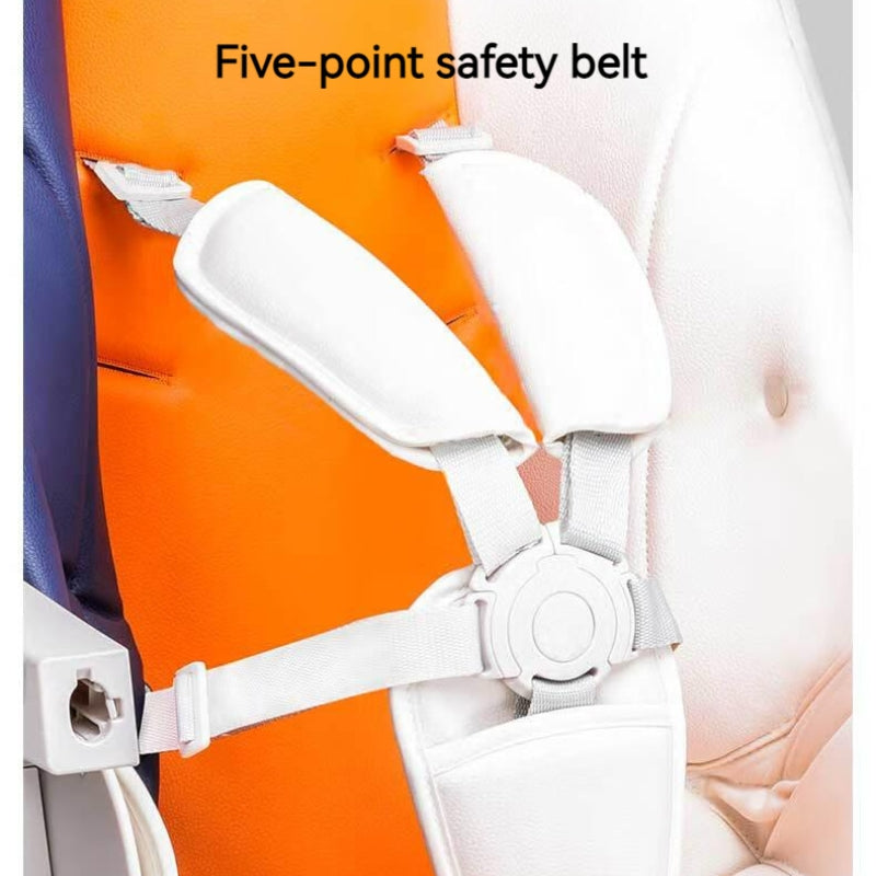 Multifunctional Adjustable Baby High Chair With Dining Table & Wheels -Macaron