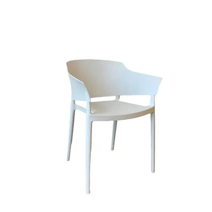 Africa Outdoor Dining Chair - White Set/4 at online8 furniture store Auckland