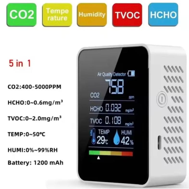 Air Quality Monitor - 5 in 1