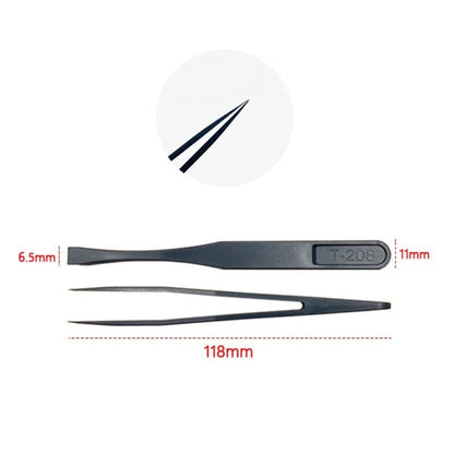 Anti-static Plastic Tweezers (8 piece)