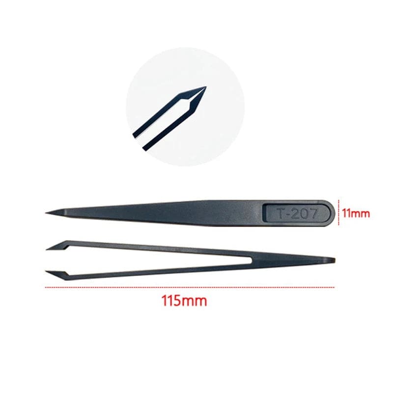 Anti-static Plastic Tweezers (8 piece)