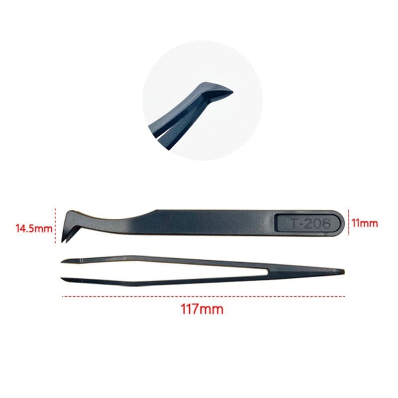 Anti-static Plastic Tweezers (8 piece)