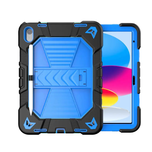 Apple iPad Air 11-Inch M2 Rugged Shockproof Case with Kickstand (Blue)