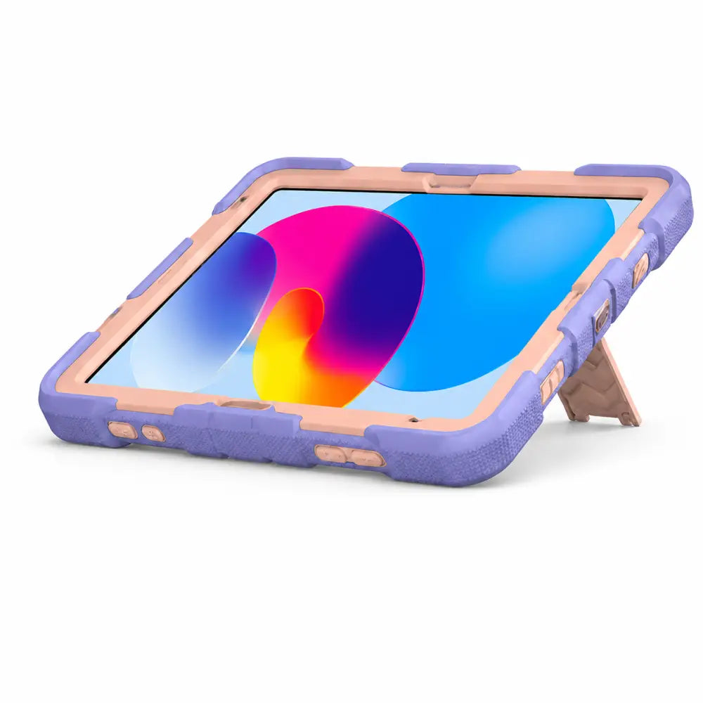 Apple iPad Air 11-Inch (M3) 2025 Rugged Shockproof Case with Kickstand (Pink)