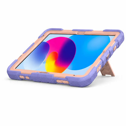 Apple iPad Air 11-Inch (M3) 2025 Rugged Shockproof Case with Kickstand (Pink)