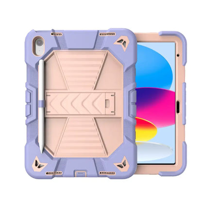 Apple iPad Air 11-Inch (M3) 2025 Rugged Shockproof Case with Kickstand (Pink)
