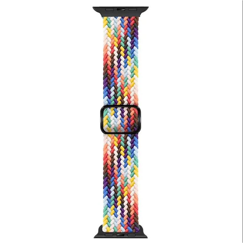 Apple Watch Braided Nylon Band – Adjustable Buckle, Lightweight & Stretchy