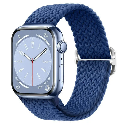 Apple Watch Braided Nylon Band – Adjustable Buckle, Lightweight & Stretchy