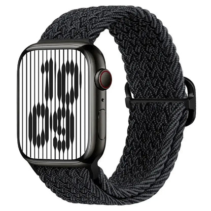Apple Watch Braided Nylon Band – Adjustable Buckle, Lightweight & Stretchy