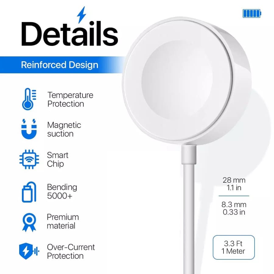 Apple Watch Wireless Charger (Type C - White)