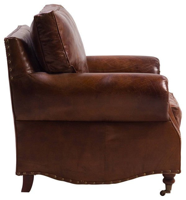 Online8 Kensington Armchair - Vintage Cigar Arm Chairs, Recliners & Sleeper Chairs