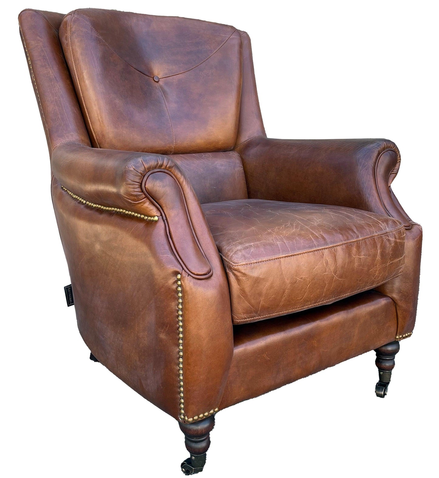 Online8 Springfield Armchair - Vintage Cigar Arm Chairs, Recliners & Sleeper Chairs
