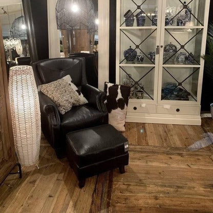 Online8 Springfield Leather Armchair - Belon Black Arm Chairs, Recliners & Sleeper Chairs