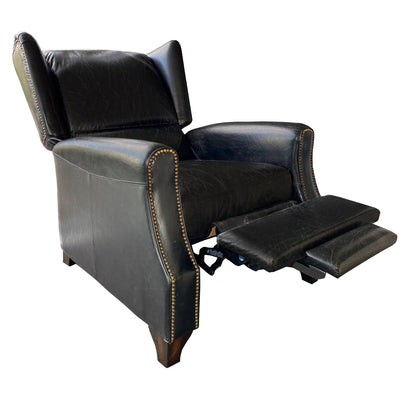 Online8 Stratford Leather Recliner Chair - Belon Black Arm Chairs, Recliners & Sleeper Chairs