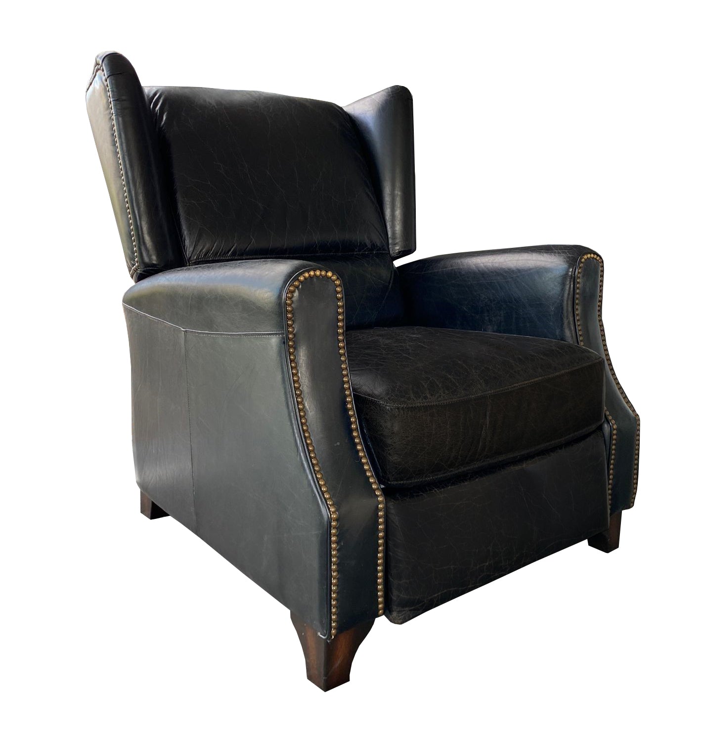 Online8 Stratford Leather Recliner Chair - Belon Black Arm Chairs, Recliners & Sleeper Chairs