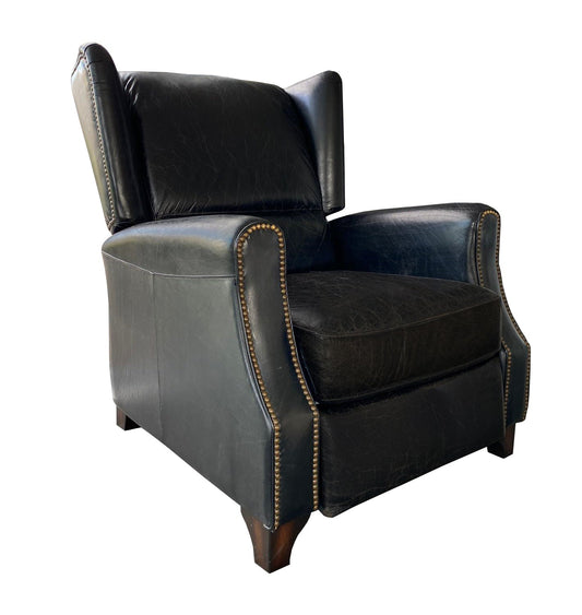 Online8 Stratford Leather Recliner Chair - Belon Black Arm Chairs, Recliners & Sleeper Chairs