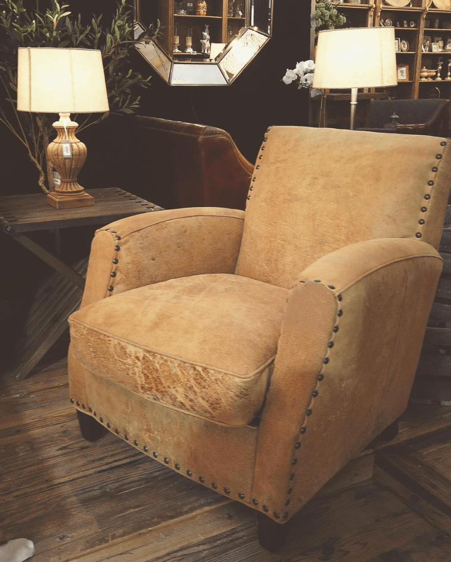 Online8 Vito Leather Armchair - Camel Arm Chairs, Recliners & Sleeper Chairs