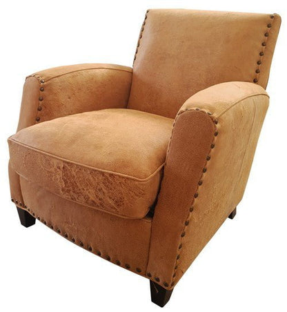 Online8 Vito Leather Armchair - Camel Arm Chairs, Recliners & Sleeper Chairs