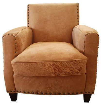 Online8 Vito Leather Armchair - Camel Arm Chairs, Recliners & Sleeper Chairs