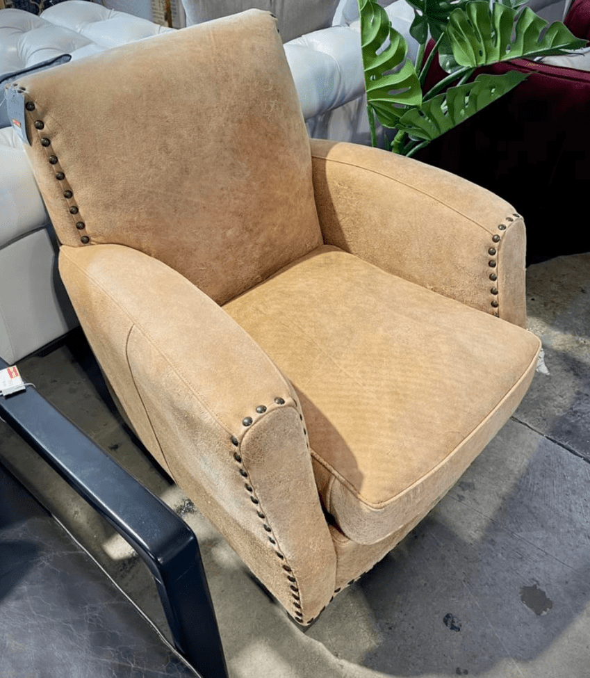 Online8 Vito Leather Armchair - Camel Arm Chairs, Recliners & Sleeper Chairs